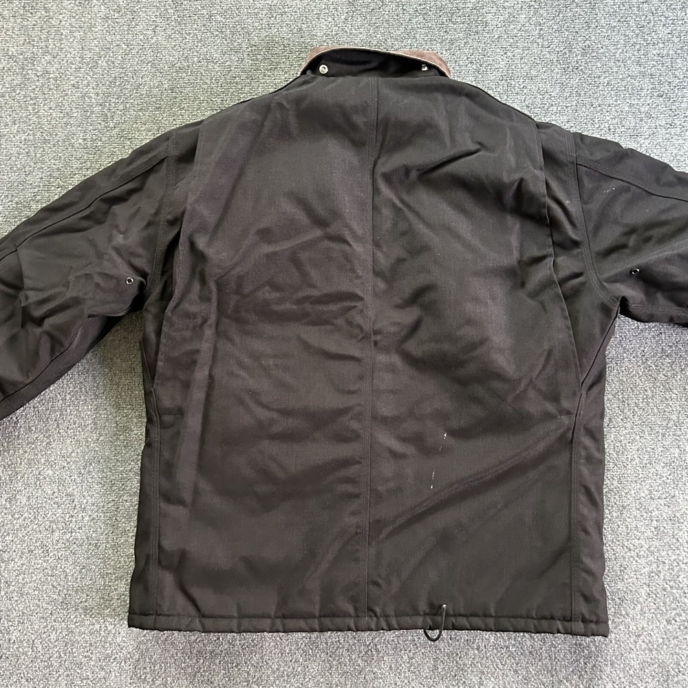 Carhartt‎ Black Chore Jacket Quilted Lined Workwear Coat Mens Vintage USA Yukon - Picture 3 of 16